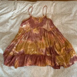 Tie dye mini dress